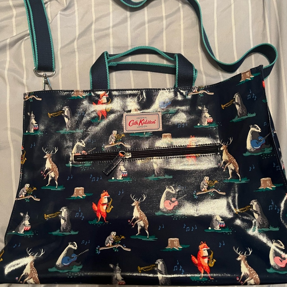Cath Kidston Black Animal Music Print Bag